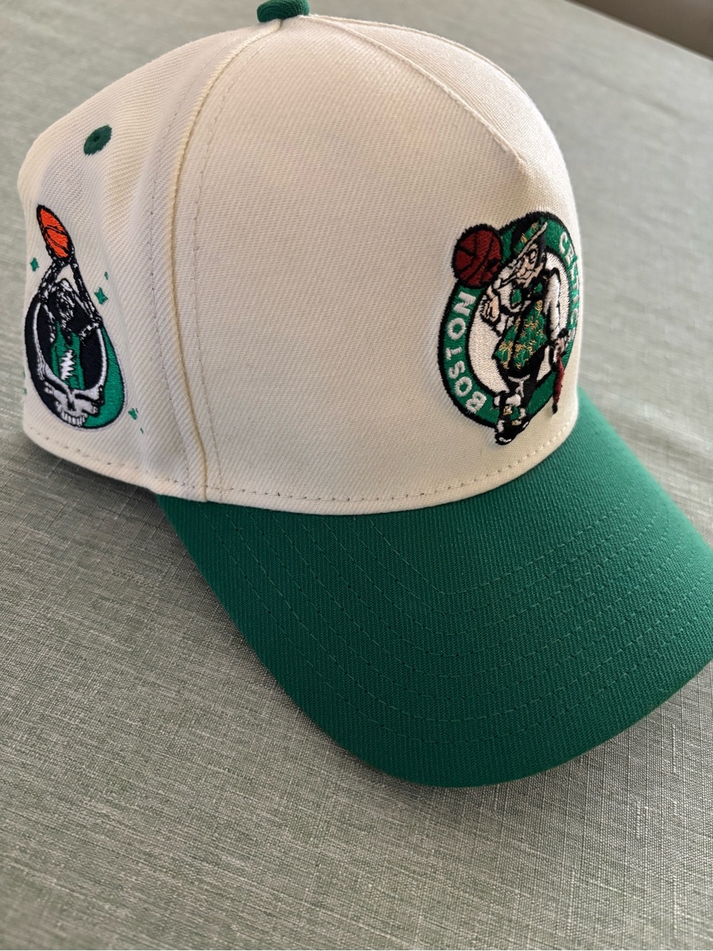 NBA Kids White and Green Boston Celtics Baseball Cap